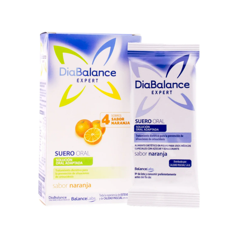 DIABALANCE EXPERT SUERO ORAL 4 SOBRES NARANJA