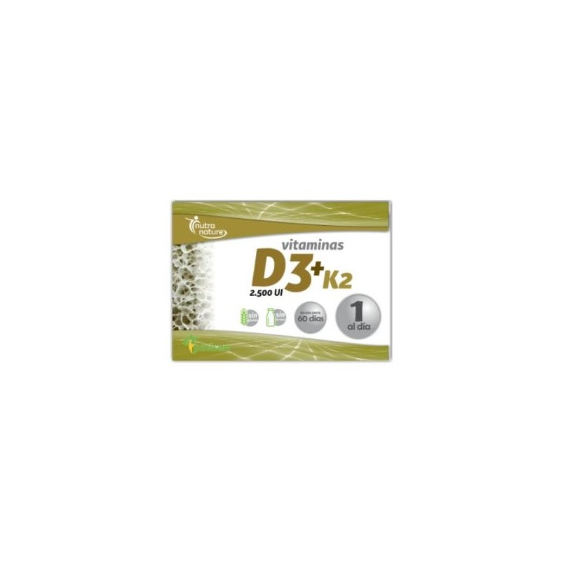 Pinisan Nutra Nature Vitaminas D3 + K2 60caps