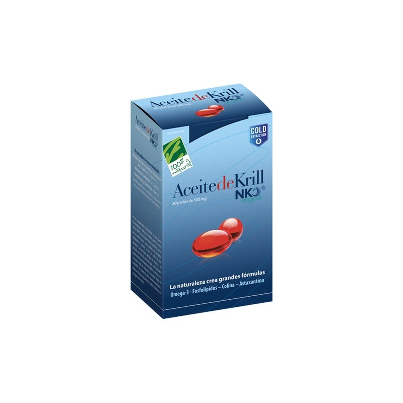 100% Natural Aceite De Krill Nko 80 perlas de 500mg