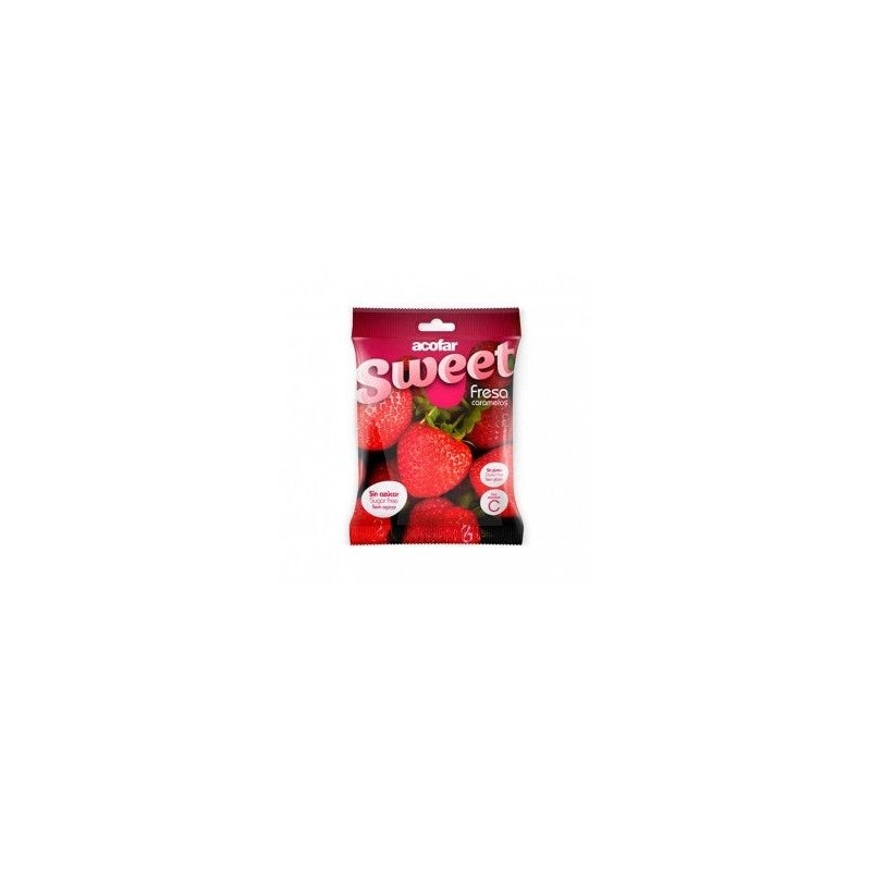 Acofarsweet caramelos azúcar sabor fresa 35g