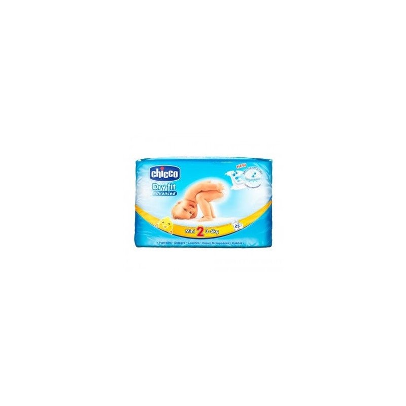 Chicco Pañales Dry Fit Advanced T2 3-6kg 25 Unidades