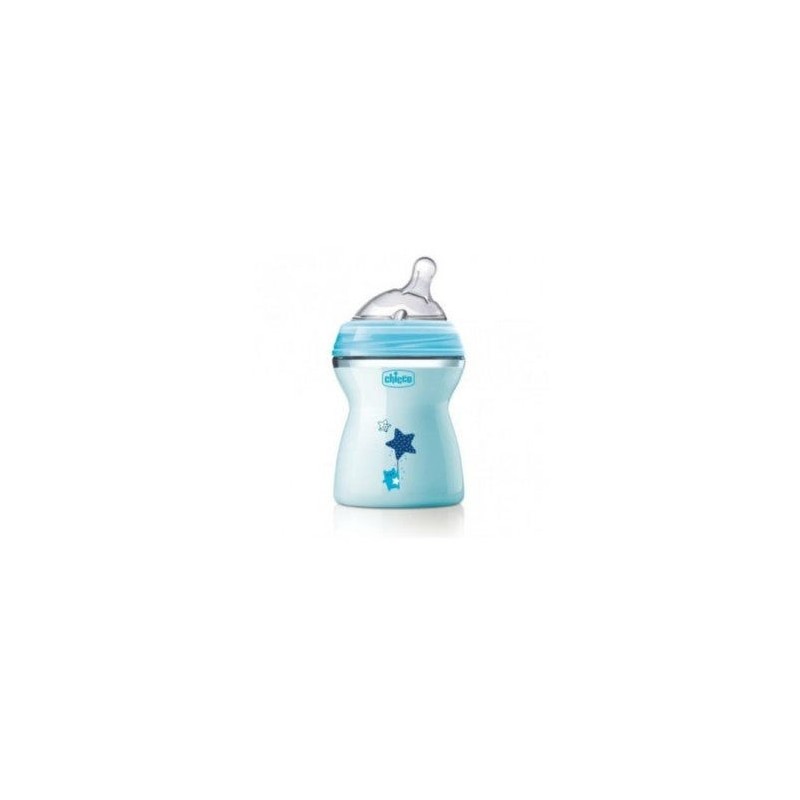 Chicco Biberón Naturalfeeling Azul Flujo Medio 250ml 2m+