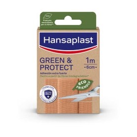 Hansaplast Green & Protect Apósito Tira 1m X 6cm