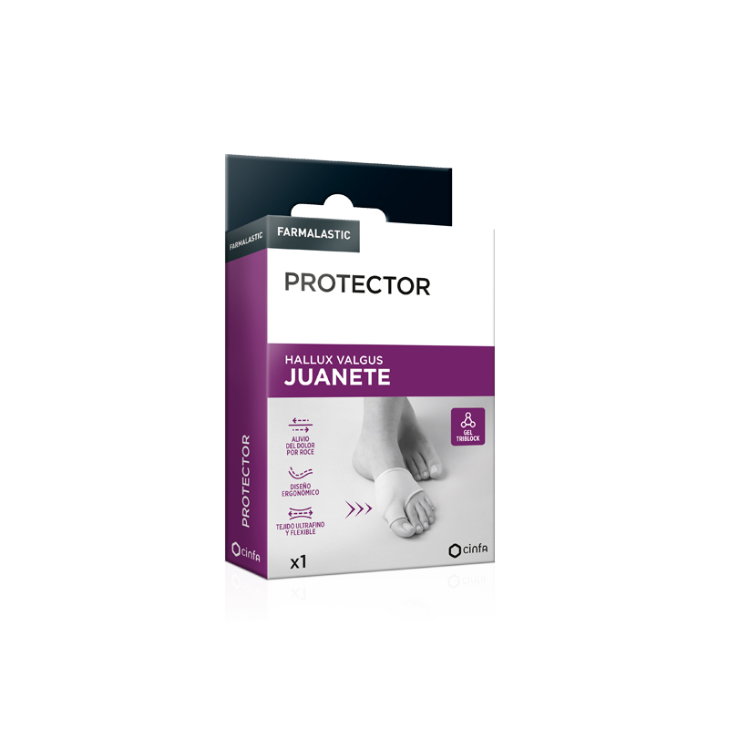 PROTECTOR JUANETE FARMALASTIC 1 UNIDAD TALLA UNICA