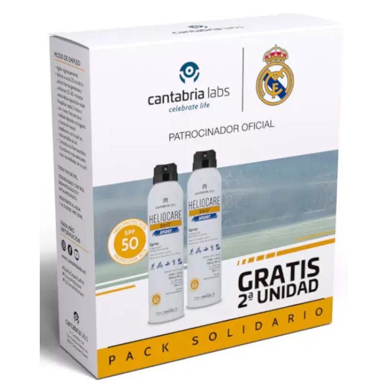 HELIOCARE PACK DUPLO SPORT 100 ML . REAL MADRID