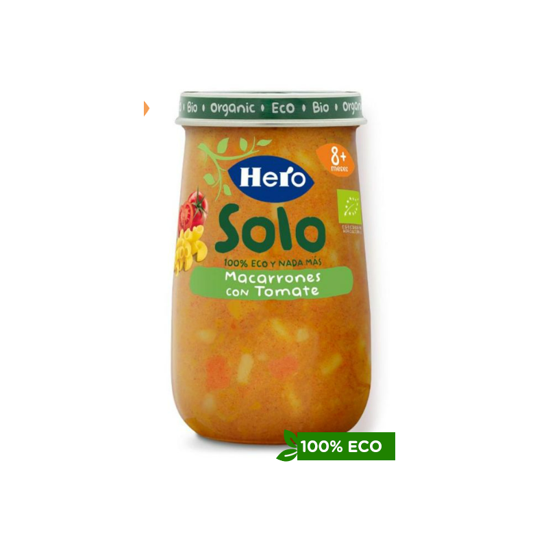 HERO SOLO MACARRONES CON TOMATE 1 TARRO 190 G