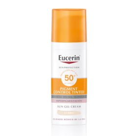 EUCERIN SUN PROTECTION SPF 50+ PIGMENT CONTROL TINTED 1 ENVASE 50 ML COLOR CLARO