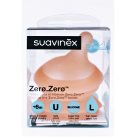 SUAVINEX TETINA LAC ANTICOLICO ZERO ZERO L +6M 2UDS