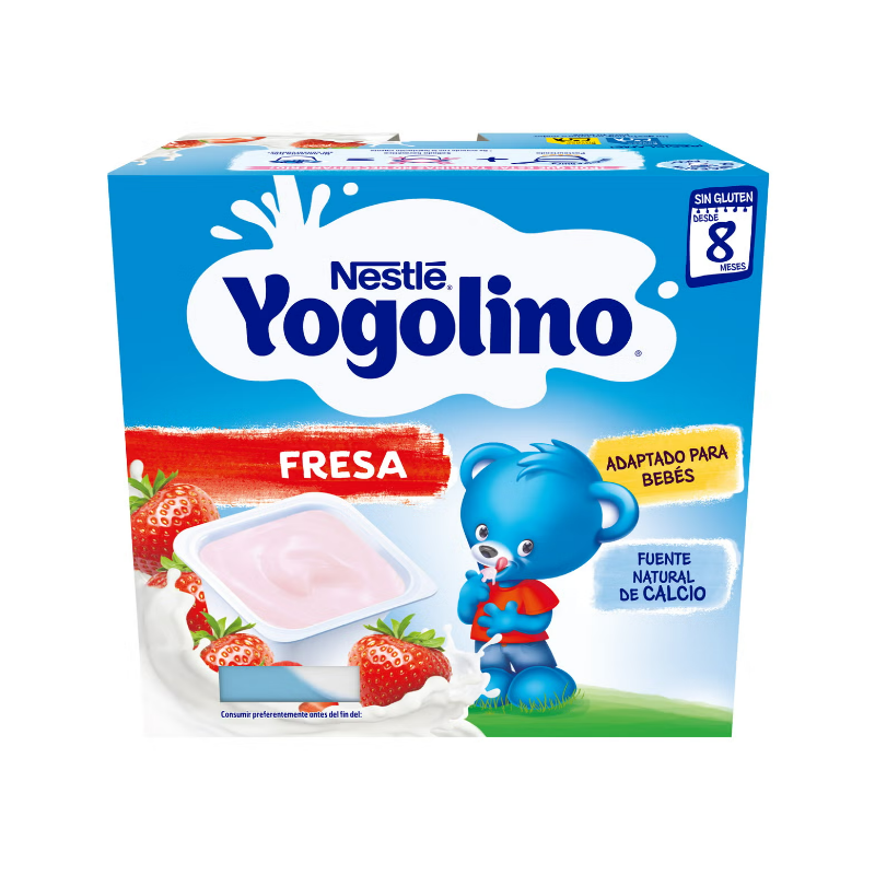 NESTLE YOGOLINO SABOR FRESA 4 ENVASES 100 G