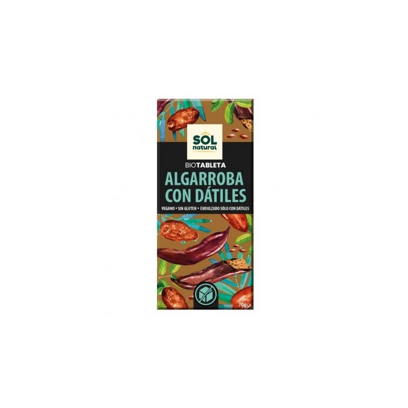 Sol Natural Bio Tableta Algarroba con Dátiles 70g