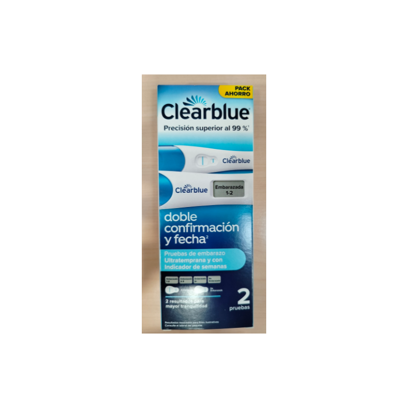 CLEARBLUE PACK AHORRO TEST DETECCIÓN ULTRATEMPRANA + TEST INDICADOR SEMANAS DIGITAL