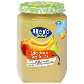 HERO BABY SELECCION DE TRES FRUTAS 1 TARRITO 190 G