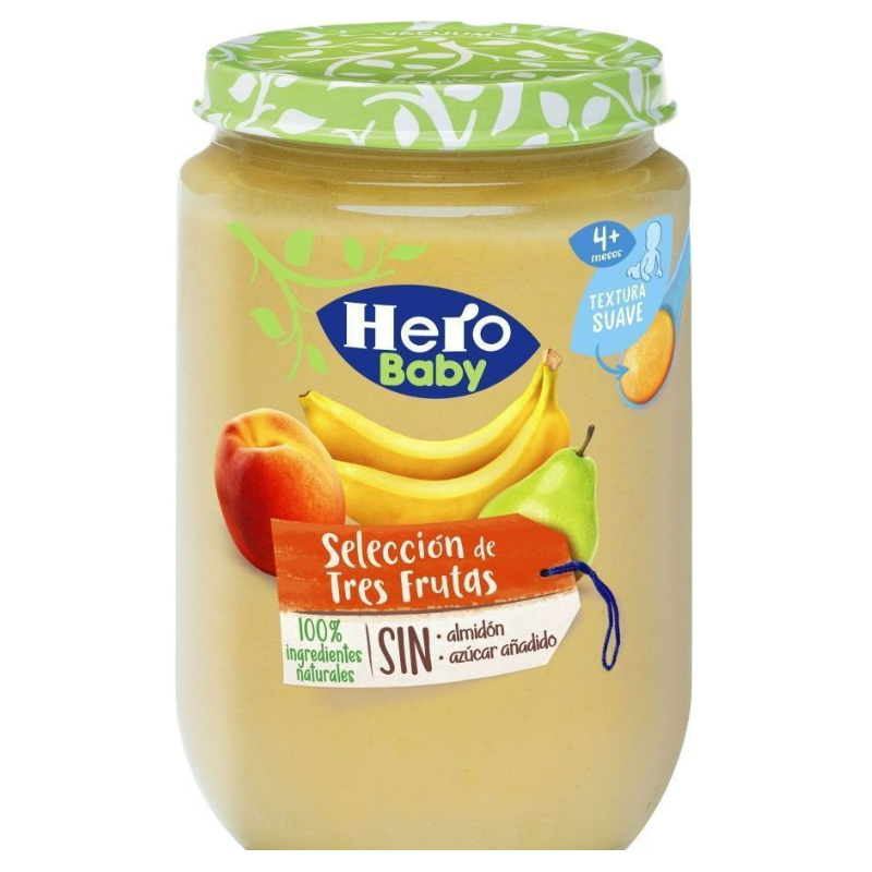 HERO BABY SELECCION DE TRES FRUTAS 1 TARRITO 190 G