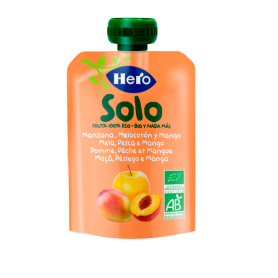 HERO SOLO 1 BOLSITA 100 G SABOR MANZANA MELOCOTON Y MANGO