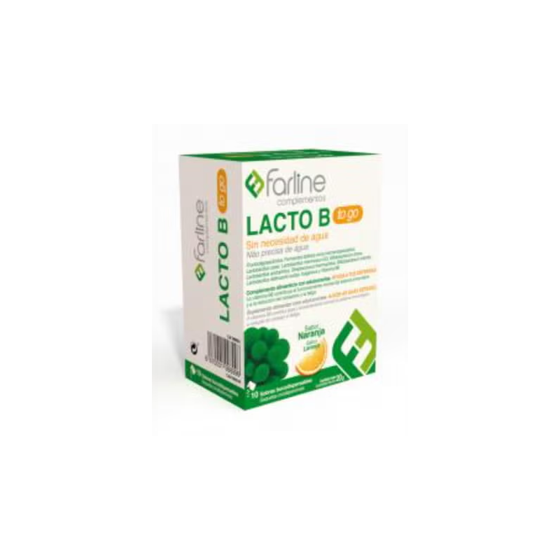 FARLINE COMPLEMENTOS LACTO B TO GO 10 SOBRES BUCODISPERSABLES 2 G