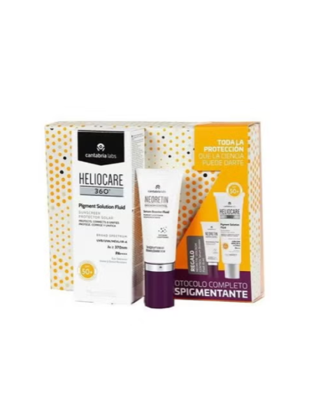 Comprar PACK HELIOC 360 DESPIG SOLU 50ML+NEORET SERUM a precio de oferta