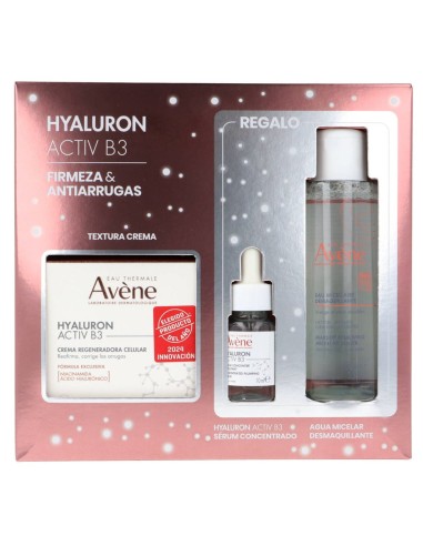 AVENE PACK FIRMEZA & ANTIARRUGAS. HYALURON ACTIV B3 50ML + AGUA MICELAR 100ML + SERUM10ML