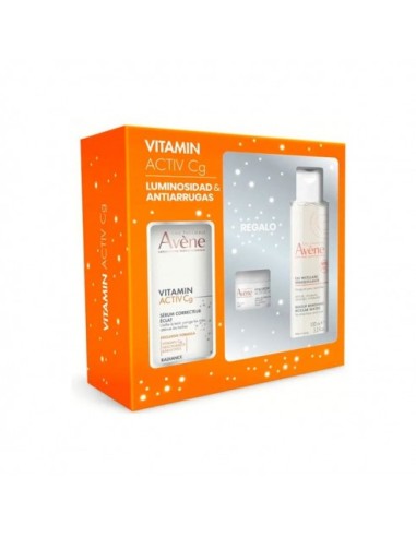 AVENE PACK LUMINOSIDAD & ANTIARRUGAS. SERUM VITMIN C ACTIV CG +AGUA MICELAR