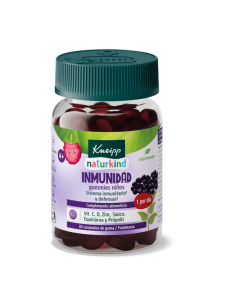 KNEIPP GUMMIES NIÑOS IMMUNIDAD 30 CARAMELOS DE GOMA SABOR FRAMBUESA