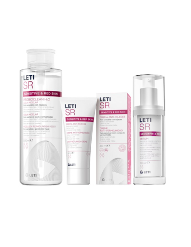 LETI SR COFRE AGUA  MICELAR 200ML + SERUM 30ML + CREMA ANTI-ROJECES 40ML