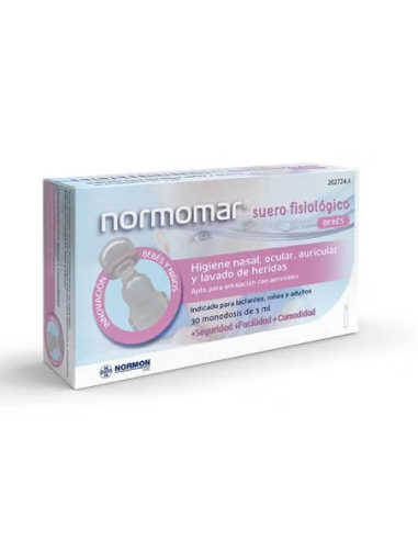 NORMOMAR SUERO FISIOLOGICO BEBE 30 AMPOLLAS 5 ML