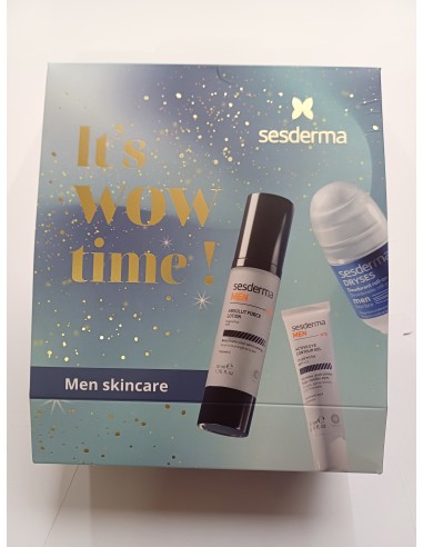 SESDERMA PACK MEN SKINCARE. LOCION FACIAL REVITALIZANTE 50ML+CONTORNO OJOS 15ML+DESODORANTE ROLLON