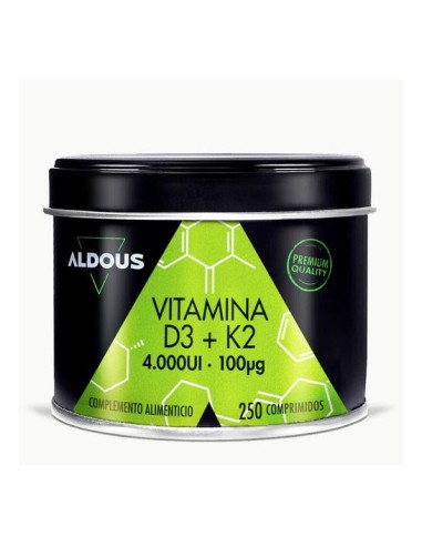 Aldous Bio Vitamina D3 + K2 Aldous 250 Comprimidos