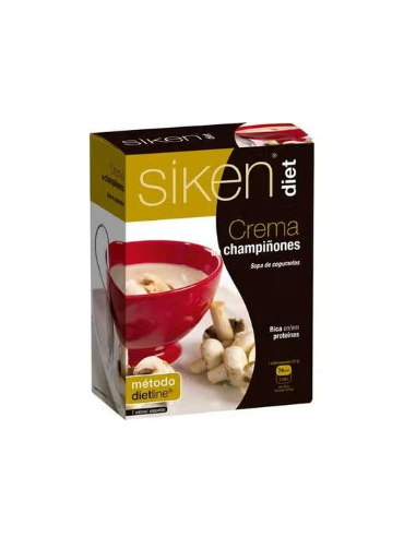 SIKEN DIET CREMA DE CHAMPIÑONES 7 SOBRES 22 G