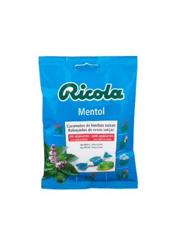 RICOLA CARAMELOS SIN AZUCAR 1 BOLSA 70 G SABOR MENTOL