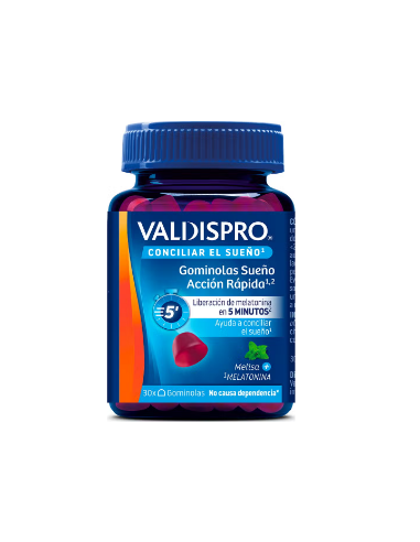 VALDISPRO GOMINOLAS SUEÑO ACCION RAPIDA 30 GOMINOLAS SABOR FRUTOS DEL BOSQUE