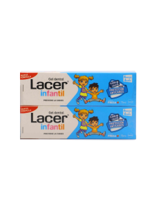 LACER DUPLO INFANTIL GEL DENTIFRICO FLUOR + CALCIO DE 6 MESES A 6 AÑOS