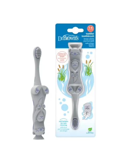 DR BROWNS CEPILLO DE DIENTES DE NUTRIA NARANJA 1-4 AÑOS