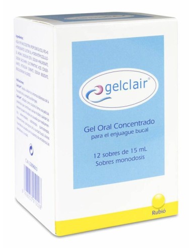 GELCLAIR GEL ORAL CONCENTRADO 12 SOBRES 15 ML