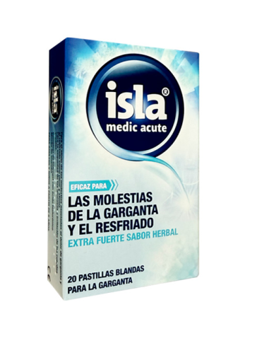 ISLA MEDIC ACUTE 20 PASTILLAS BLANDAS SABOR HERBAL