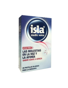 ISLA MEDIC VOICE 20 PASTILLAS BLANDAS SABOR SUAVE CEREZA