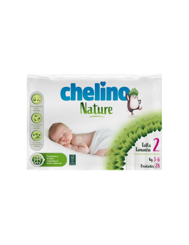 PAÑAL INFANTIL CHELINO NATURE TALLA 2 28 UNIDADES