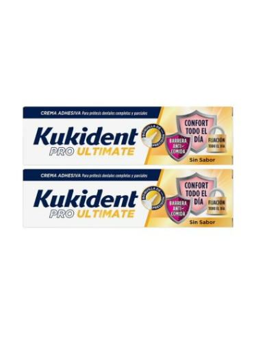 KUKIDENT DUPLO PRO ULTIMATE SIN SABOR, 2 X 40 GR