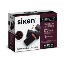 Siken sustitutivo barritas chocolate 8 unidades