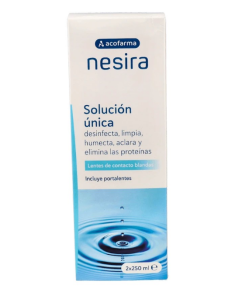 Comprar Acofarma Nesira Solucion Unica Para Lentillas 2 Unidades 250 Ml a precio de oferta