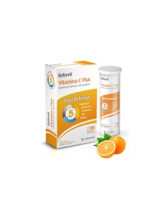 REFORVIT VITAMINA C PLUS 2 ENVASES DE 30 COMPRIMIDOS EFERVESCENTES DUPLO SABOR NARANJA