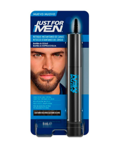 JUST FOR MEN RETOQUE INSTANTANEO DE CANAS 1 ENVASE 9 G COLOR CASTAÑO OSCURO
