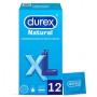 Durex preservativo natural xl 12 unidades