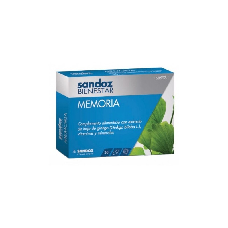 Sandoz bienestar memoria 30 cápsulas Sandoz