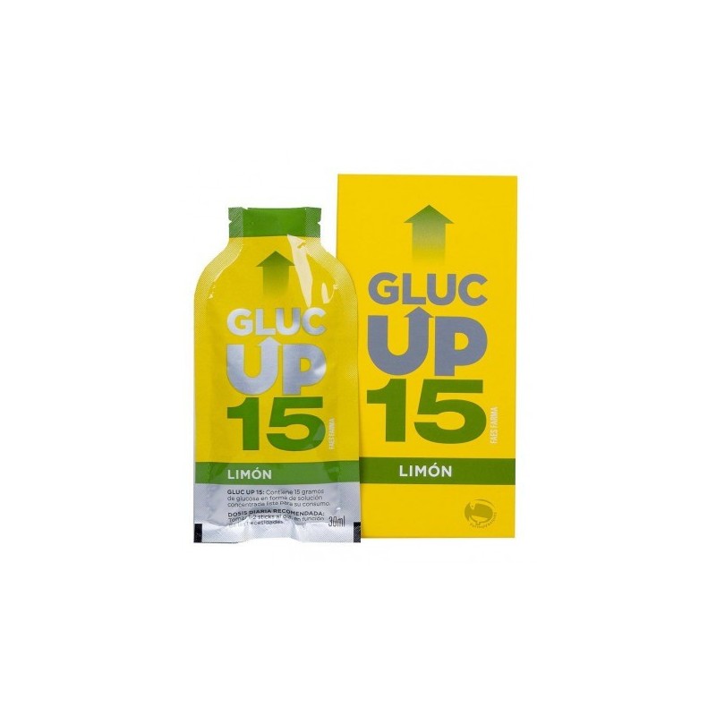 Gluc up 15 sabor limon 5 sticks GLUC