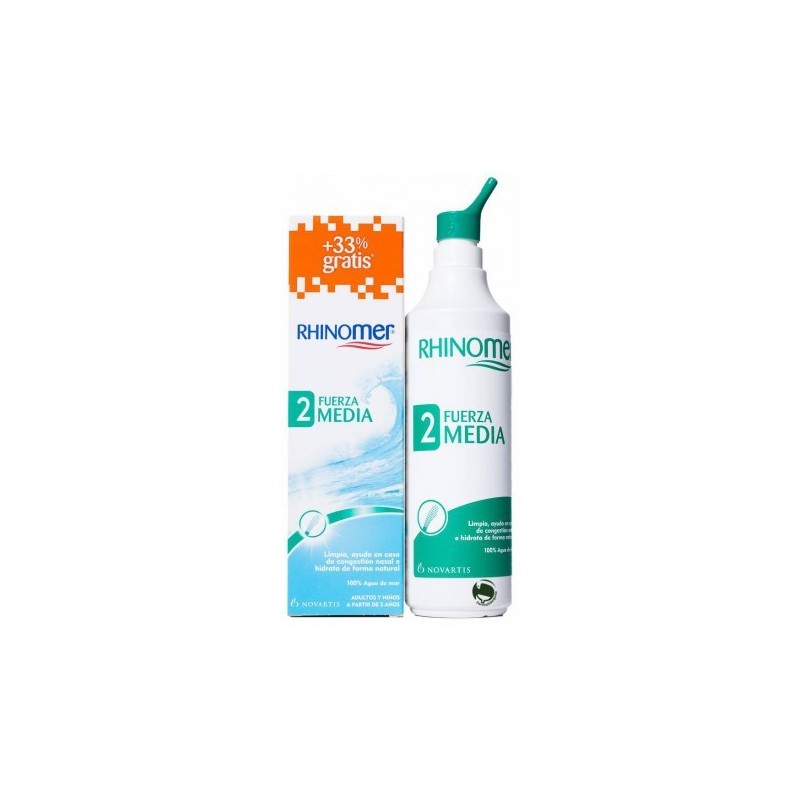 Rhinomer fuerza 2 medium limpieza nasal 135 + 45 ml. RHINOMER