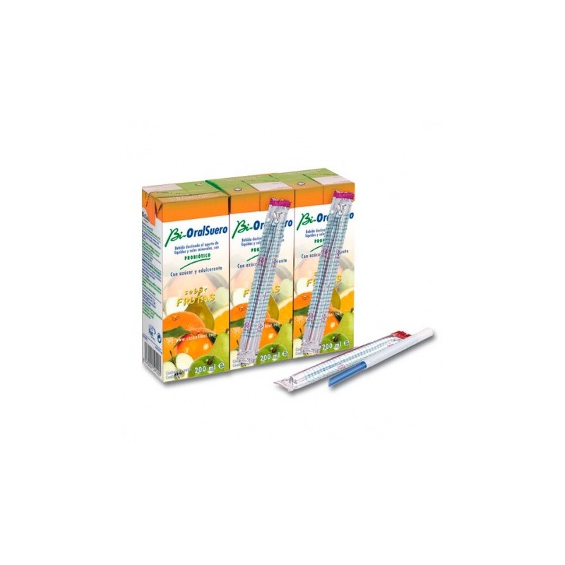 Bi-oralsuero frutas probioticos 200 ml x 3 unidades BI-ORALSUERO