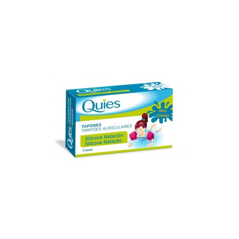 Quies tapones oidos natacion niños silicona 6 u Quies