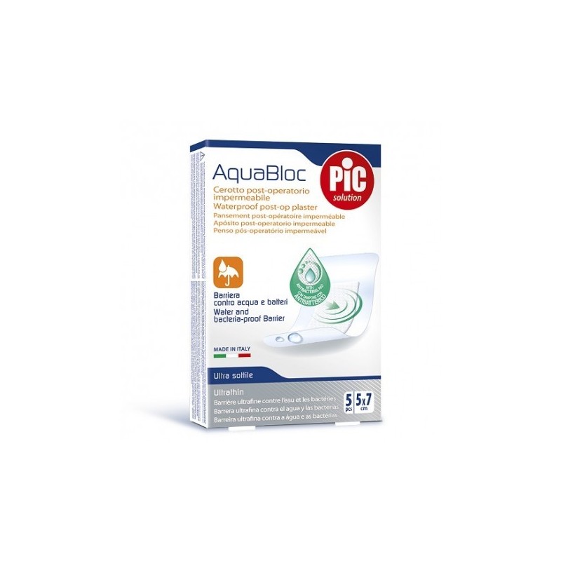 Pic aquabloc post operatorio antibacteriano 5x7cm Pic Solution