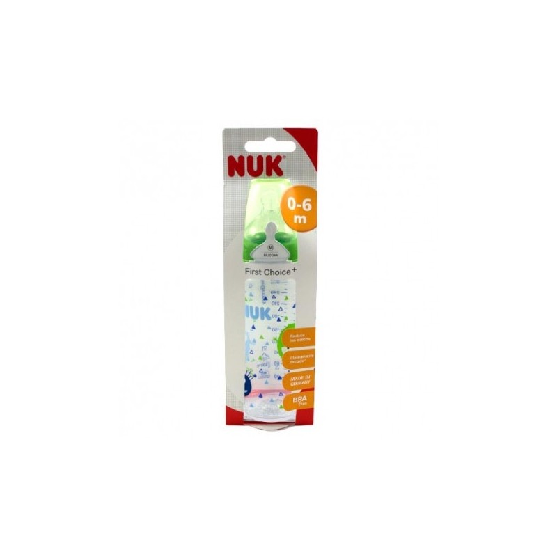 Nuk biberon 0-6m silicona 300ml NUK