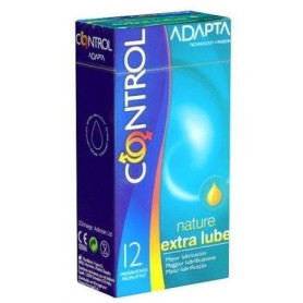Control adapta preservativos nature extra lube 12 unds.